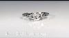 Antique 1950s. 75ct Diamond 14k White Gold HALO Wedding Ring.